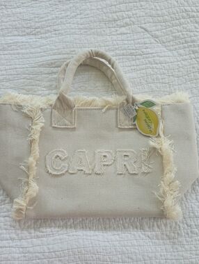 NWT Capri Canvas Fringe Bag